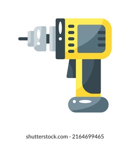 hand drill flat style icon. vector illustration for graphic design, website, app. EPS 10