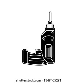 hand drill  icon. Element of Home repair tool for mobile concept and web apps icon. Glyph, flat icon for website design and development, app development