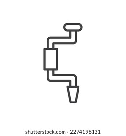 Icono de taladro de mano - icono de herramienta de equipo
