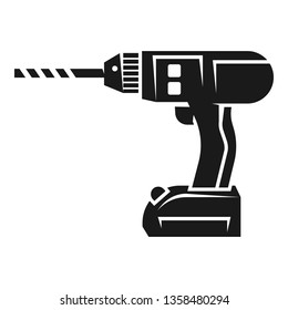 Hand drill icon. Simple illustration of hand drill vector icon for web design isolated on white background