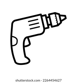 Hand drill icon in trendy vector design illustration