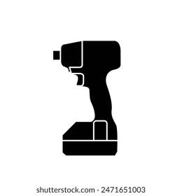 Hand Drill Logo icon design illustration template