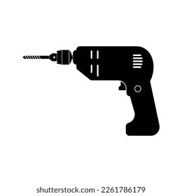 hand drill tool icon vector design template illustration