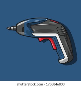 ilustración vectorial de herramientas de perforación manual