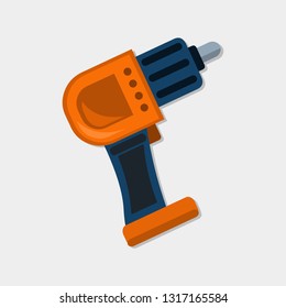 hand drill vector illustration