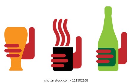 hand with drink