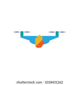 Hand Drone Logo icon Design