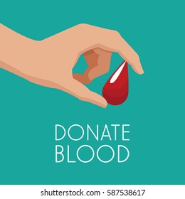 hand drop donate blood