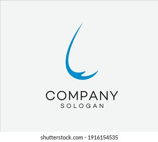 Hand Drop Logo Design Water Care Logo 