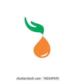 Hand and Drop Oil or Water