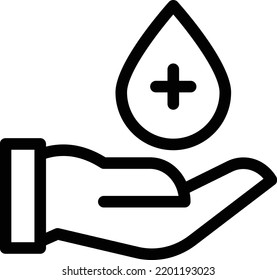hand drop Vector illustration on a transparent background.Premium quality symbols.Thin line vector icon for concept and graphic design. - Powered by Shutterstock - Get 15% off with code: PIKWIZARD15