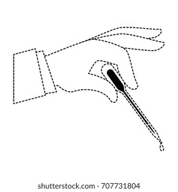 hand with Dropper for urine test
