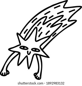 hand drown doodle star, details