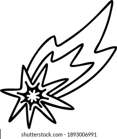 hand drown doodle star, details