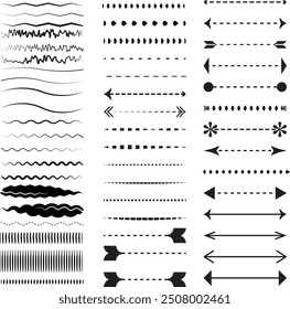 Hand drown Under Line set 