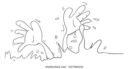 hand drowned vector doodle