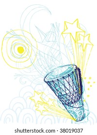 Hand drum doodle
