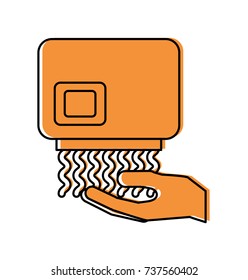 hand dryer automatic clean equipment icon