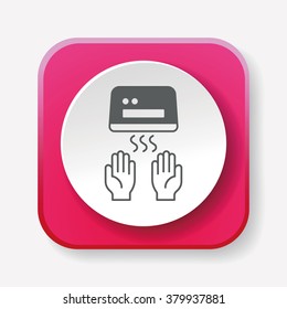 Hand dryer icon