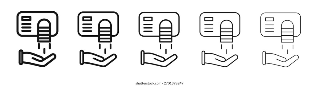 Ícone de secador de mão design, logotipo, aplicativo, UI. Ilustração vetorial, EPS