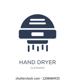 Hand dryer icon. Trendy flat vector Hand dryer icon on white background from Cleaning collection, vector illustration can be use for web and mobile, eps10
