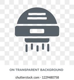 Hand dryer icon. Trendy flat vector Hand dryer icon on transparent background from Cleaning collection. 