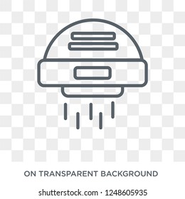 Hand dryer icon. Trendy flat vector Hand dryer icon on transparent background from Cleaning collection. High quality filled Hand dryer symbol use for web and mobile