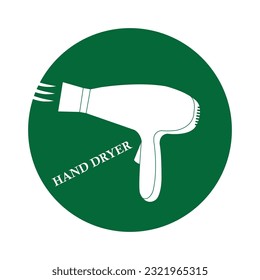 hand dryer icon vector symbol design