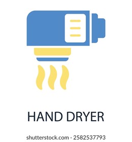 Hand Dryer icon. vector.Editable stroke.linear style sign for use web design,logo.Symbol illustration.