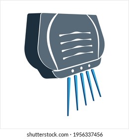 Hand Dryer Icon,Hand Dryer Vector Art Illustration