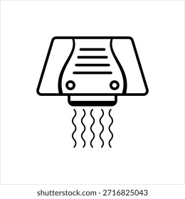 Ícone De Secador De Mão,Ilustração De Arte Vetorial De Secador De Mão