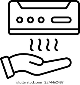 Hand Dryer vector icon. Can be used for printing, mobile and web applications.