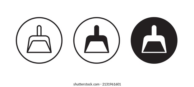 Hand dustpan icon. . Cleaning service cleaning item, handle dust pan, cleaning scoop