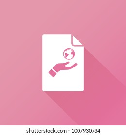 hand and earth icon