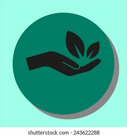 Hand with eco