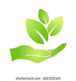Icono de hoja verde ecológica Bio Naturaleza ecológica símbolo ecológico para web y negocios
