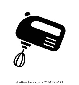 hand electric mixer icon vector design template simple and clean
