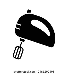 hand electric mixer icon vector design template simple and clean