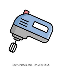 hand electric mixer icon vector design template simple and clean