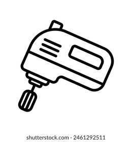 hand electric mixer icon vector design template simple and clean