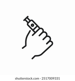 hand electronic cigarette icon sign vector