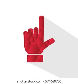 hand emotion icon vector illustration