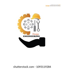 hand with Engineer icon.vector illustration.