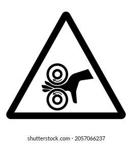 Hand Entangle Left Symbol Sign, Vector Illustration, Isolate On White Background Label .EPS10