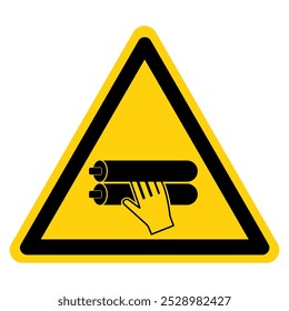 Hand Entangle Rollers Symbol Sign, Vector Illustration, Isolate On White Background Label.EPS10