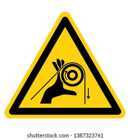Hand Entanglement Rollers Symbol Sign, Vector Illustration, Isolate On White Background Label .EPS10  