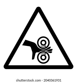 Hand Entanglement Rollers Symbol Sign, Vector Illustration, Isolate On White Background Label .EPS10