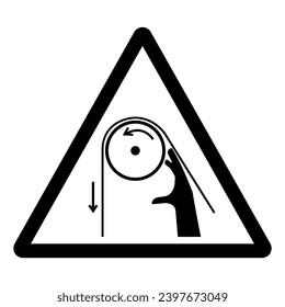 Hand Entanglement Rollers Symbol Sign, Vector Illustration, Isolate On White Background Label .EPS10