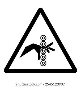 Hand Entanglement Rollers Symbol Sign, Vector Illustration, Isolate On White Background Label.EPS10