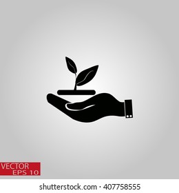 hand of environmental protection